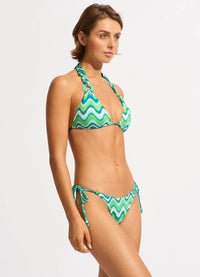 Neue Wave Slide Triangle Bikini Set - Jade - Seafolly Set - Splash Swimwear  - Bikini Set, Jan24, seafolly, Womens, womens swim - Splash Swimwear 