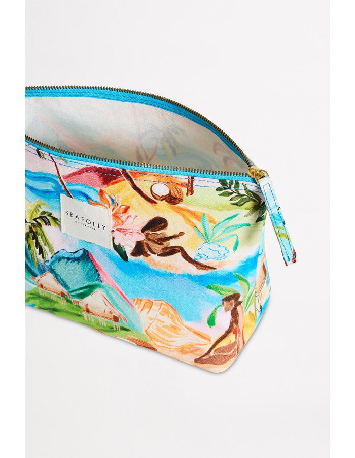 Seafolly South Pacific Pouch Bag 72116-bg Seafolly South Pacific Hipster Pant - Turquoise Splash Swimwear Accessories 9360519069938