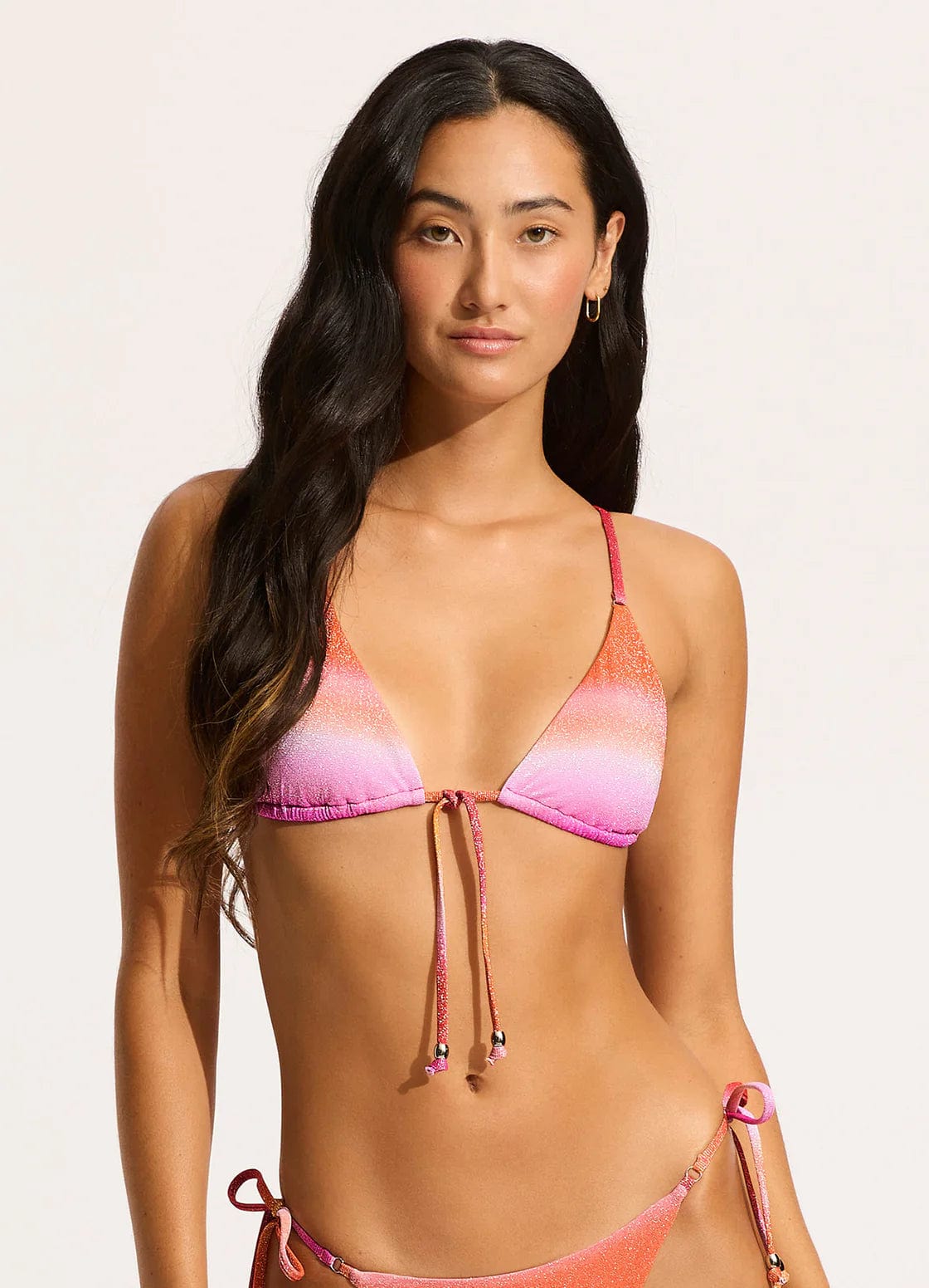 Seafolly Spectrum Slide Triangle Bikini Top - Hot Pink Seafolly Spectrum Slide Triangle Bikini Top - Hot Pink Splash Swimwear Bikini Tops