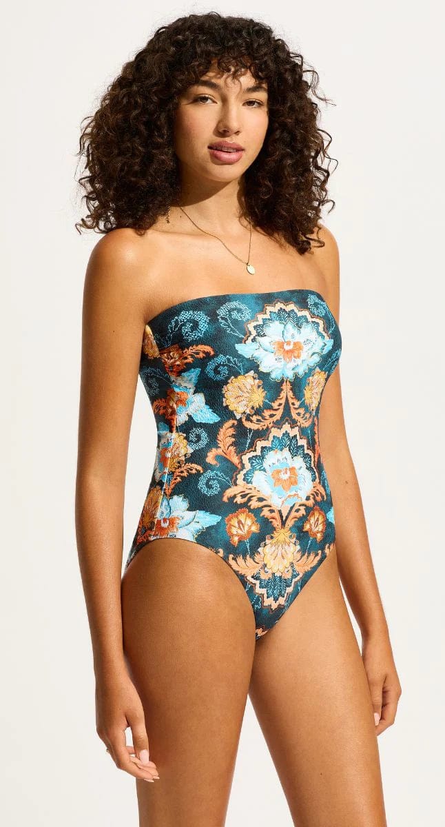 Spring Festival Bandeau One Piece - Seafolly - Splash Swimwear  - April24, One Pieces, seafolly, Womens, womens swim - Splash Swimwear 