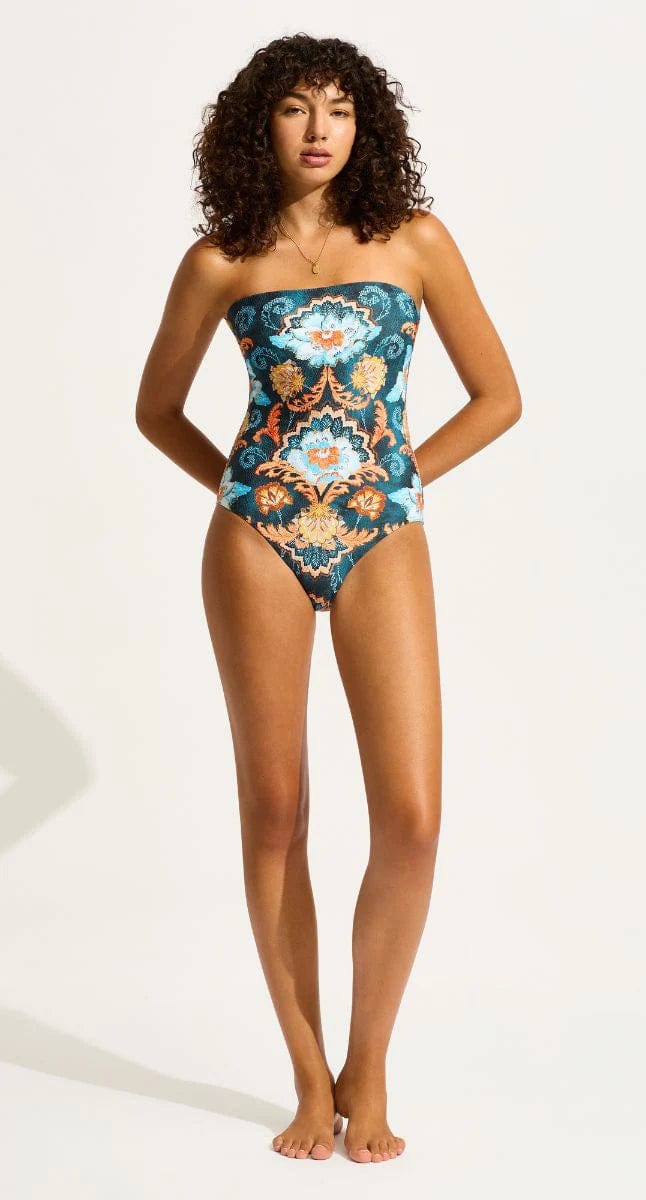 Spring Festival Bandeau One Piece - Seafolly - Splash Swimwear  - April24, One Pieces, seafolly, Womens, womens swim - Splash Swimwear 