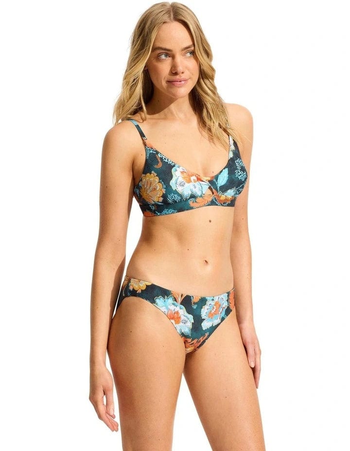 Seafolly Spring Festival Hipster Pant - True Navy Seafolly Spring Festival Hipster Pant - True Navy Splash Swimwear Bikini Bottoms