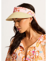 Seafolly Spring Festival Scarf Visor Splash Swimwear Hats