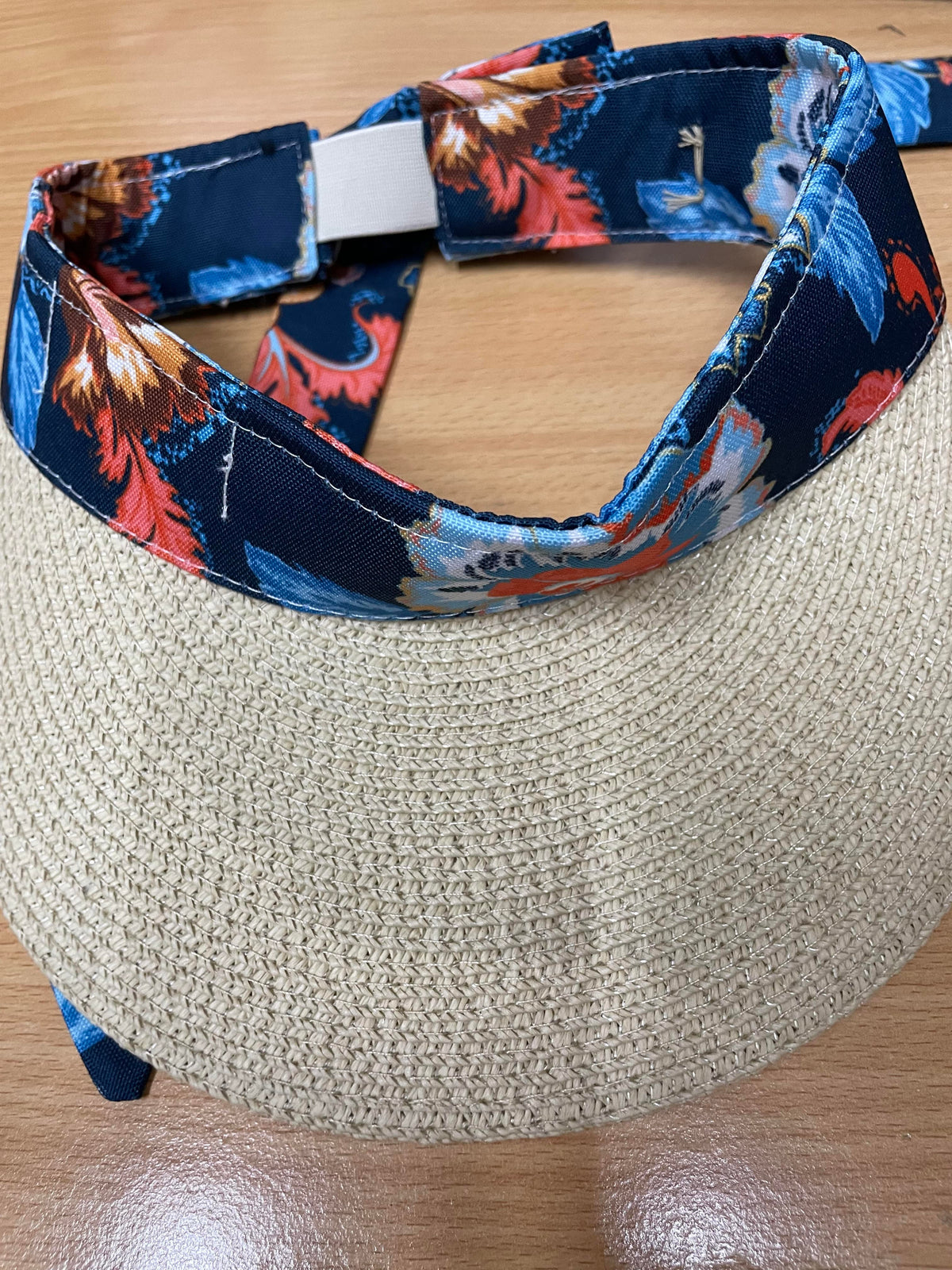 Seafolly Spring Festival Scarf Visor 72057-HT Splash Swimwear Hats True Navy / O/S 9349623357797