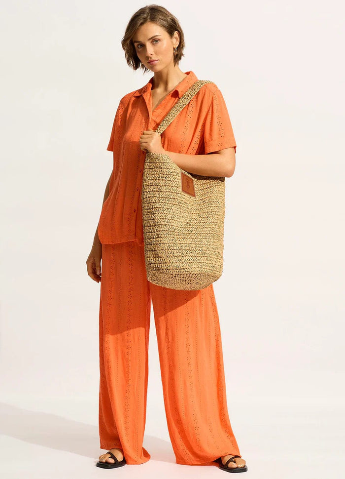 Spring Festival Tube Tote Bag - Natural - Seafolly - Splash Swimwear  - April24, beach bags, Seafolly, Womens - Splash Swimwear 