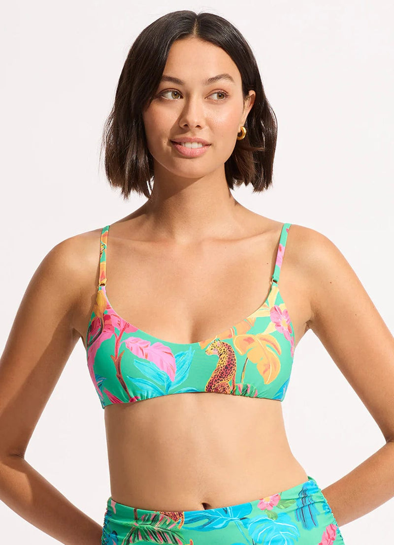 Seafolly Tropica Bralette - Jade Shop Tropica Bralette - Jade by Seafolly | Australian Swimwear Brands | Splash Swimwear Splash Swimwear Bikini Tops