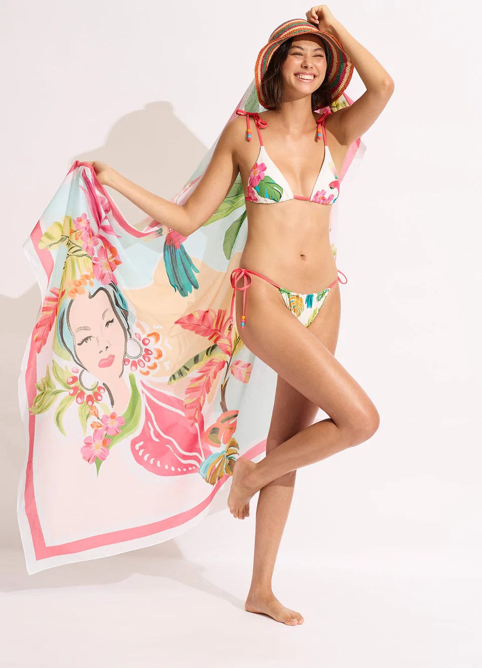 Seafolly Tropica Slide Tri - Ecru Seafolly - Tropica Slide Tri - Ecru Splash Swimwear Bikini Tops