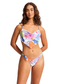 Seafolly Under The Sea High Cut Rio Bikini Bottom - White Shop Under The Sea High Cut Rio Bikini Bottom - White by Seafolly | Australian Swimwear Brands | Splash Swimwear Splash Swimwear Bikini Bottoms