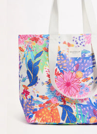 Seafolly Under The Sea Tote Bag - White 71972-BG Shop Under The Sea Tote Bag - White by Seafolly | Australian Swimwear Brand | Splash Swimwear Splash Swimwear Bags O/S 9349623111559