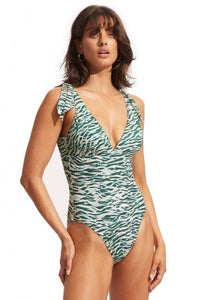 Wild At Heart V Neck One Piece* - Seafolly - Splash Swimwear  - One Pieces, Seafolly, Sep22, Womens, womens swim - Splash Swimwear 