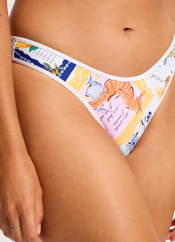 Wish You Were Here Scoop High Cut Rio - Atoll Blue - Seafolly - Splash Swimwear  - bikini bottoms, Nov23, Seafolly, Womens, womens swim - Splash Swimwear 