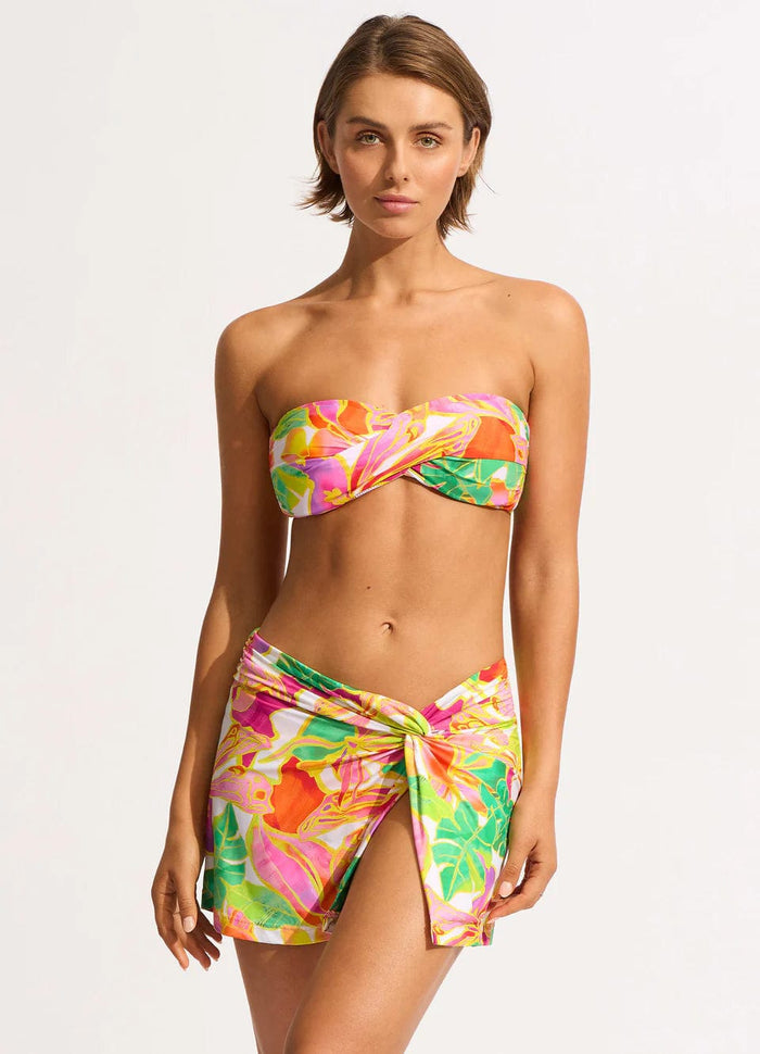 Wonderland Twist Bandeau - Fuchsia Rose - Seafolly - Splash Swimwear  - Bikini Tops, Jan24, news swim, seafolly, Womens - Splash Swimwear 