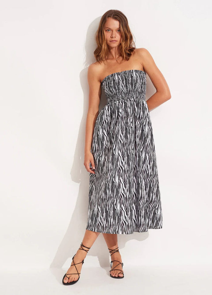 Zahara Dress Skirt - Celery - Seafolly - Splash Swimwear  - Dresses, SALE, Seafolly, Sept22, skirts, Womens, womens clothing, womens swim - Splash Swimwear 