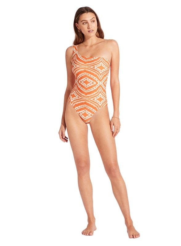 Zanzibar One Shoulder One Piece - Mandarin - Seafolly - Splash Swimwear  - April23, B1G1, fuller cup, One Pieces, Seafolly, womens swim, womens swimwear - Splash Swimwear 