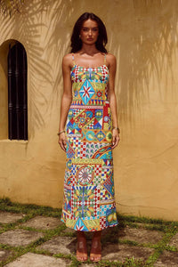 Seven Wonders Rowena Maxi Dress - Phaedra Print Runaway Rowena Maxi Dress - Phaedra Print Splash Swimwear Dresses