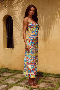 Seven Wonders Rowena Maxi Dress - Phaedra Print Runaway Rowena Maxi Dress - Phaedra Print Splash Swimwear Dresses