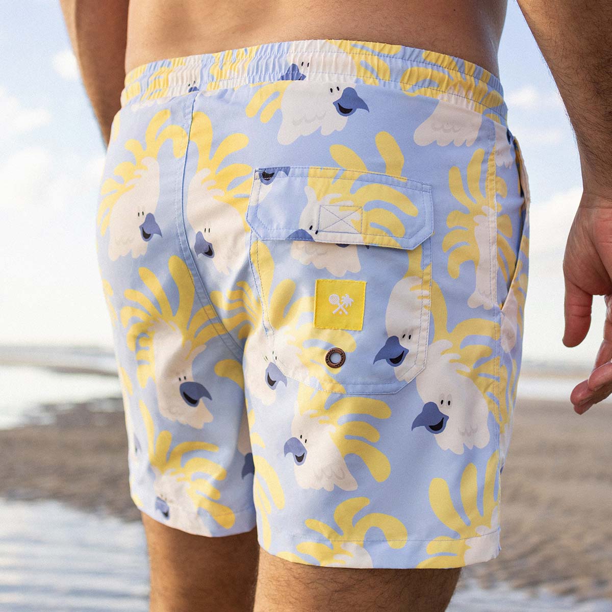 Skwosh Happy Cocky Swim Shorts Happy Cocky Swim Shorts Splash Swimwear Mens Clothing