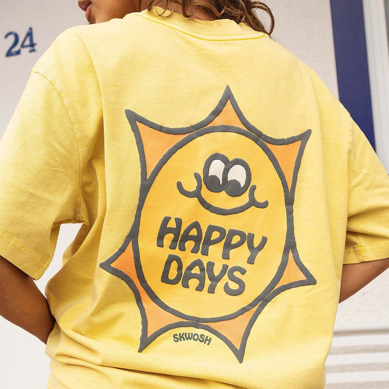 Skwosh Happy Days Regular Tee Skwosh Happy Days Regular Tee Splash Swimwear Shirts