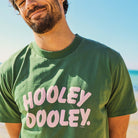 Skwosh Hooley Dooley Mens Regular Tee - Green Hooley Dooley Mens Regular Tee - Green Splash Swimwear Mens Clothing