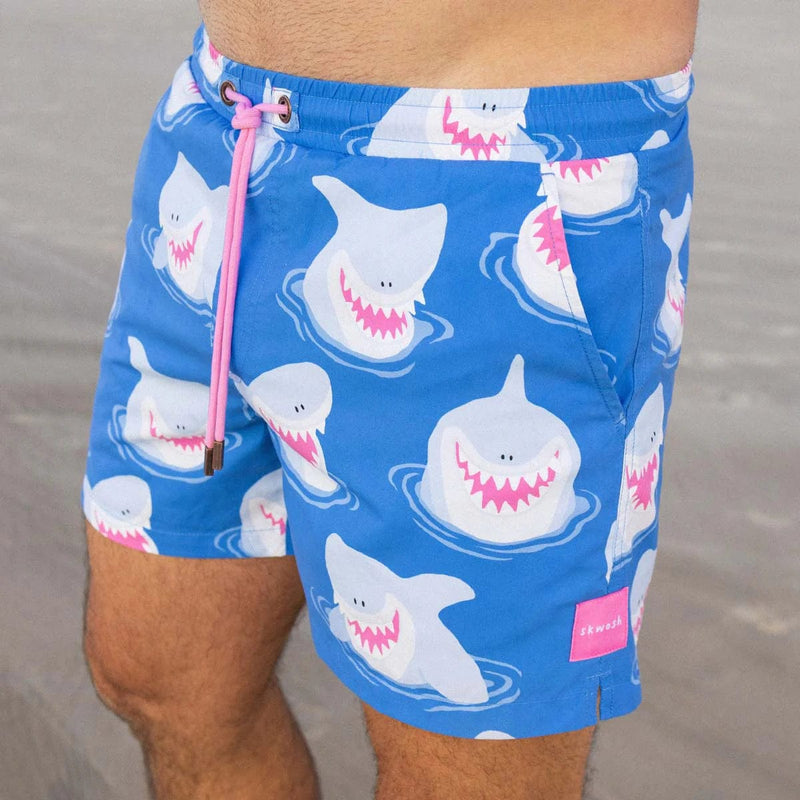 Skwosh Jolly Jaws Swim Shorts Jolly Jaws Swim Shorts Splash Swimwear Mens Clothing