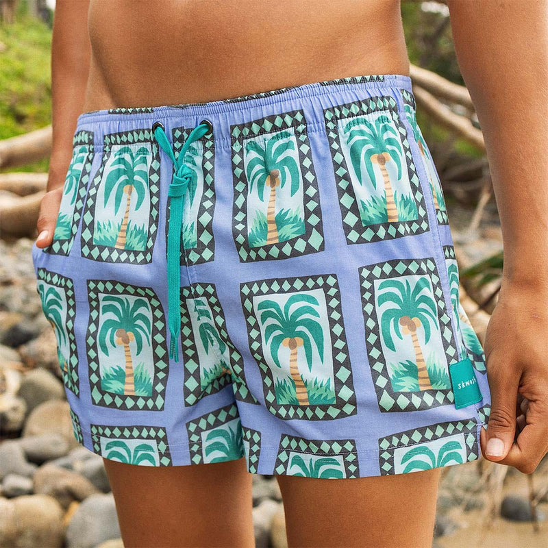 Skwosh Palm Reader 3" Shorties Palm Reader 3" Shorties Splash Swimwear Mens Clothing