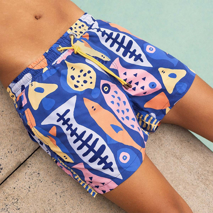 Skwosh Reel Big Fish Swim Shorts Reel Big Fish Swim Shorts Splash Swimwear Mens Clothing