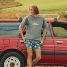 Skwosh She'll Be Right Regular Tee - Charcoal She'll Be Right Regular Tee - Charcoal Splash Swimwear Mens Clothing