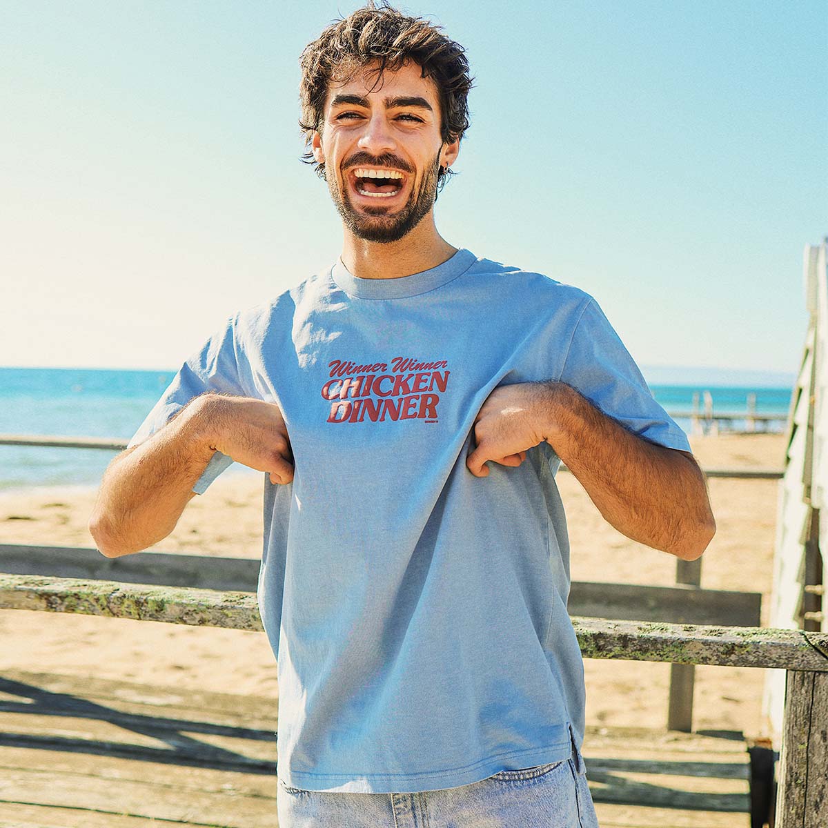 Skwosh Skwosh Chicken Dinner Regular Tee Skwosh Chicken Dinner Regular Tee Splash Swimwear Mens Clothing