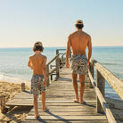 Skwosh Skwosh Sunburst Charcoal Everday Short Skwosh Sunny Boy Mens Swim Shorts - Charcoal Splash Swimwear Mens Clothing