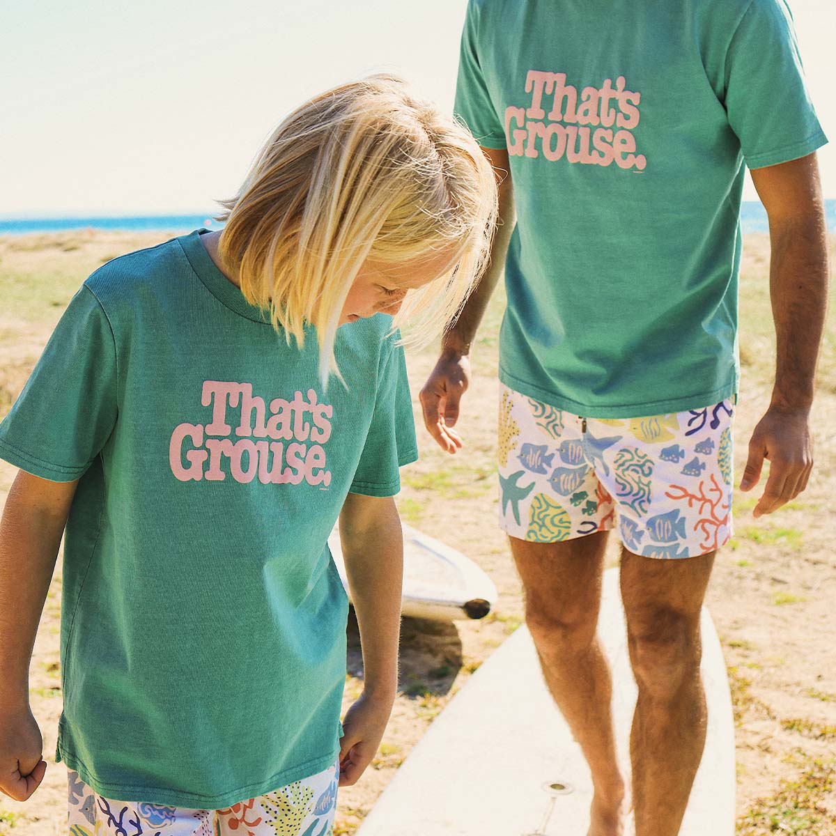 Skwosh Skwosh Thats Grouse Regular Tee - Green Skwosh Thats Grouse Regular Tee - Green Splash Swimwear Mens Clothing