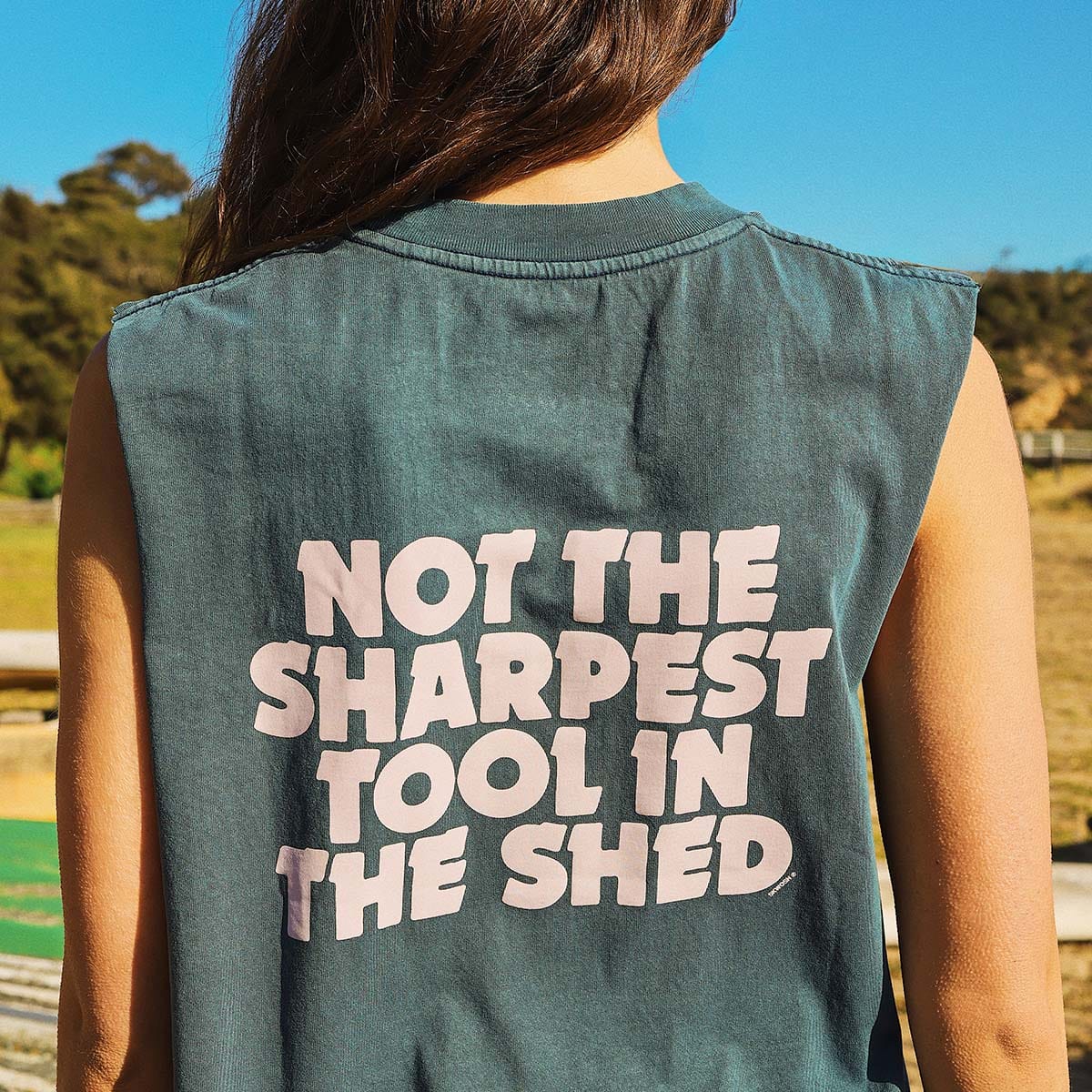 Skwosh Skwosh Tool In The Shed Regular Tank - Navy Skwosh No Dramas Muscle Tank Splash Swimwear Shirts