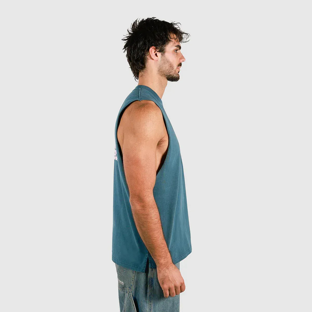 Skwosh Skwosh Tool In The Shed Regular Tank - Navy Skwosh No Dramas Muscle Tank Splash Swimwear Shirts