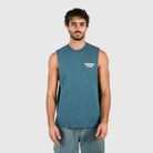 Skwosh Skwosh Tool In The Shed Regular Tank - Navy Skwosh No Dramas Muscle Tank Splash Swimwear Shirts
