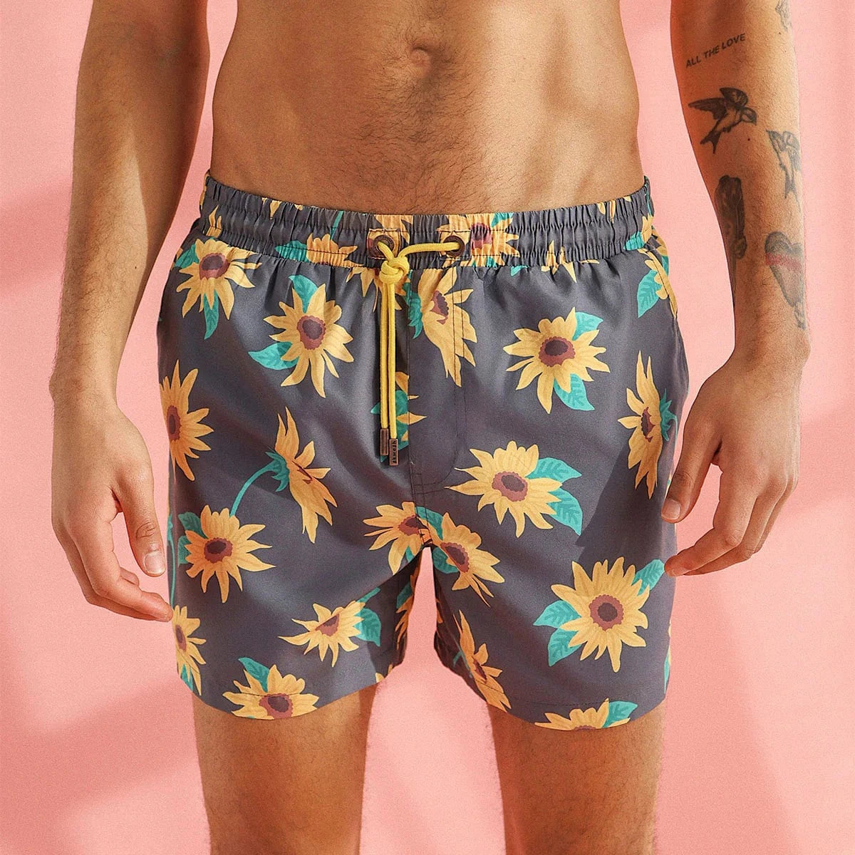 Skwosh Sunny Boy Mens Swim Shorts - Charcoal Skwosh Sunny Boy Mens Swim Shorts - Charcoal Splash Swimwear Mens Clothing