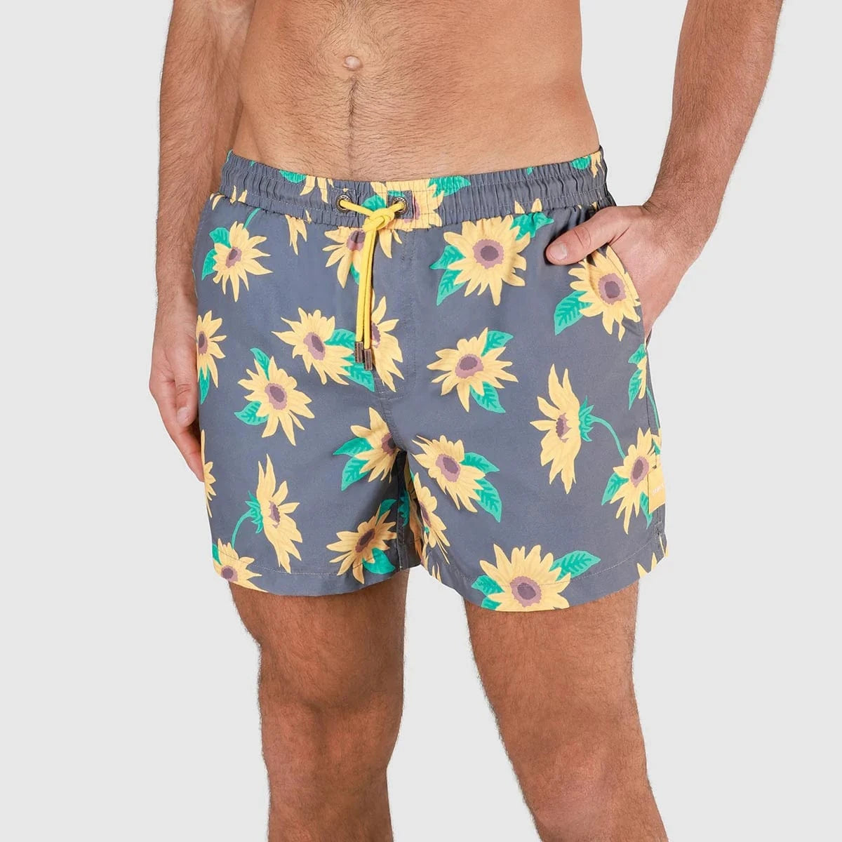 Skwosh Sunny Boy Mens Swim Shorts - Charcoal Skwosh Sunny Boy Mens Swim Shorts - Charcoal Splash Swimwear Mens Clothing