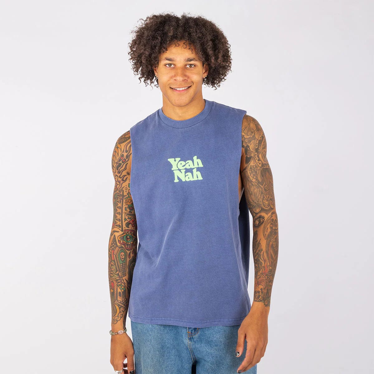 Skwosh Yeah Nah 2.0 Muscle Tank Skwosh No Dramas Muscle Tank Splash Swimwear Shirts