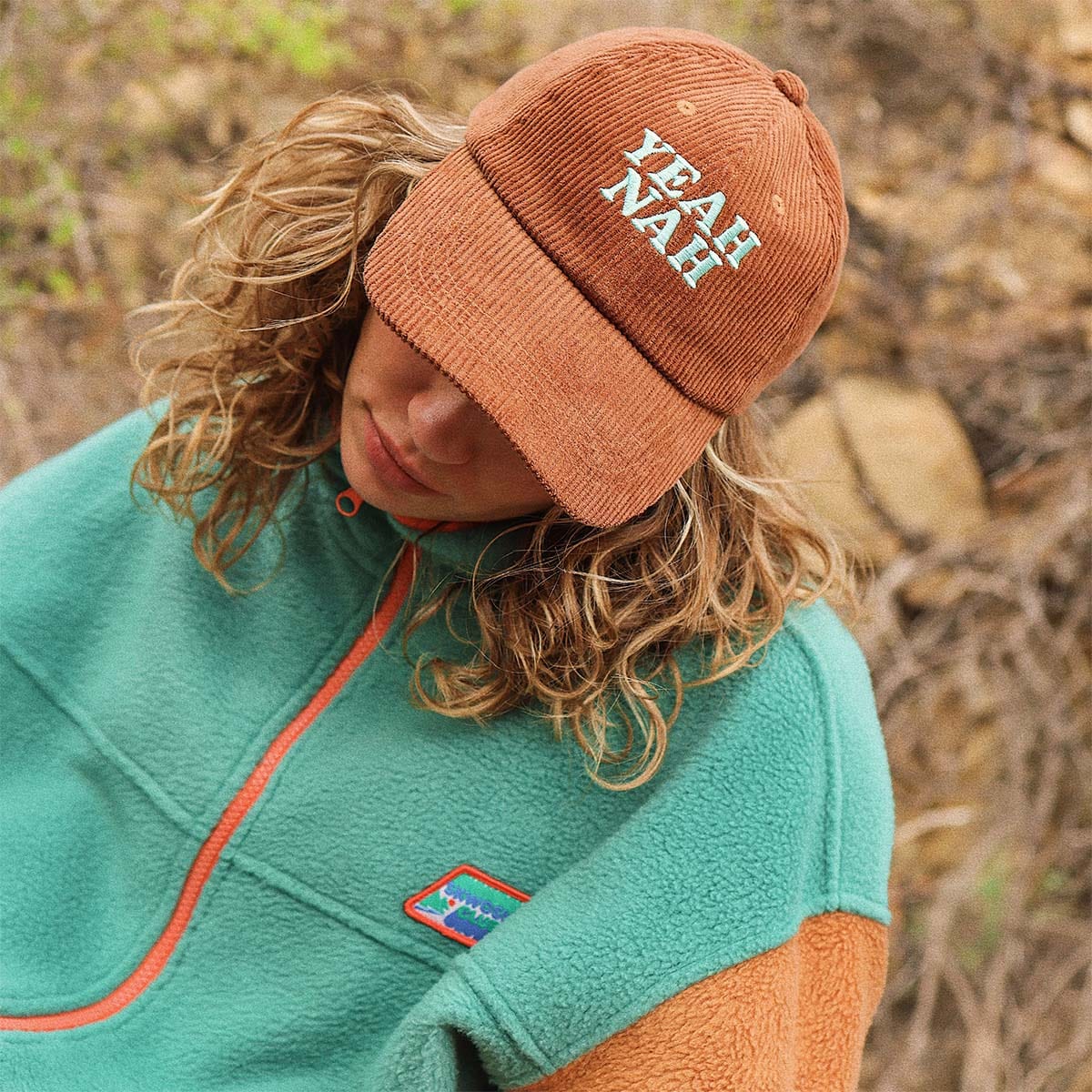 Skwosh Yeah Nah Cord Cap - Tobacco OLSKACS0005 Skwosh Yeah Nah Cord Cap - Tobacco Splash Swimwear O/S 9352278051644