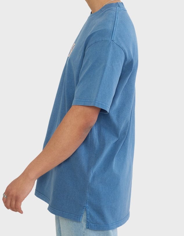 Skwosh Yeah Nah Regular Tee - Blue Yeah Nah Regular Tee - Blue Splash Swimwear Mens Clothing