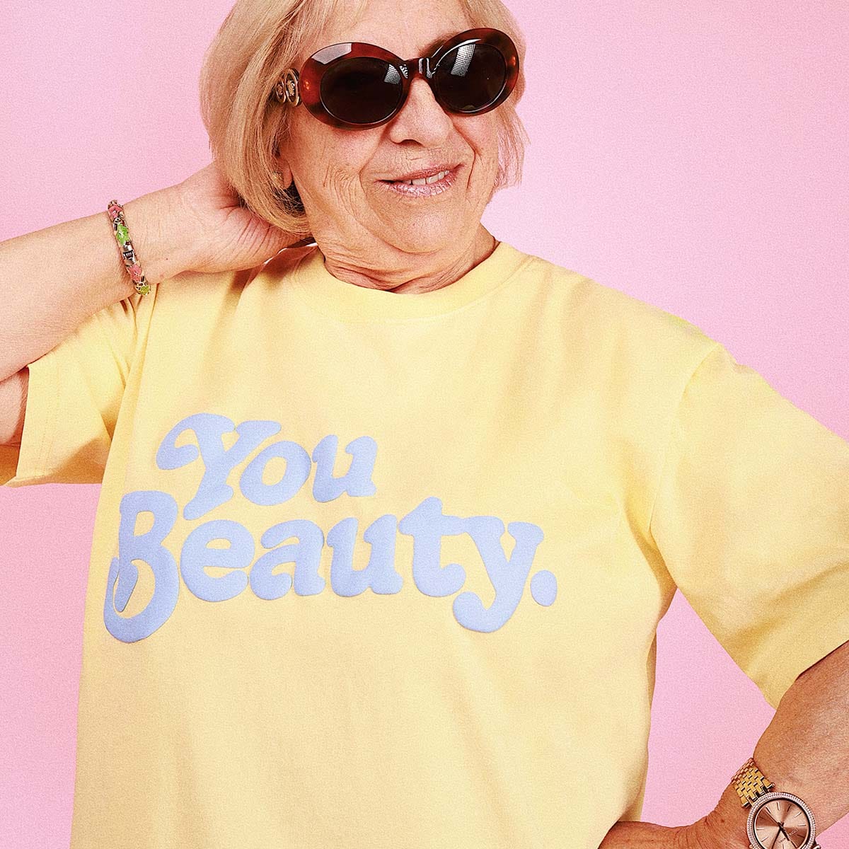 Skwosh You Beauty Regular Tee in Lemon You Beauty Regular Tee in Lemon Splash Swimwear Mens Clothing