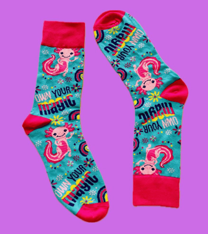 Sock It Up I Axolotl Questions Sock It Up - Sweet But Twisted Splash Swimwear Accessories 671891785934