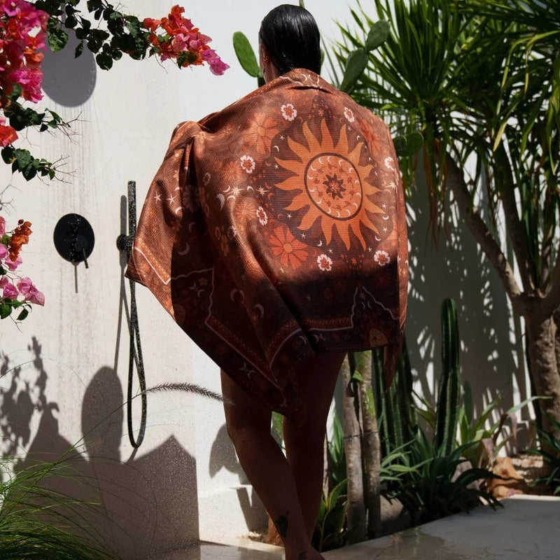 SomerSide Boho Sun Brown Premium Towel PLBB90 Splash Swimwear Beach Towels 2000575002544