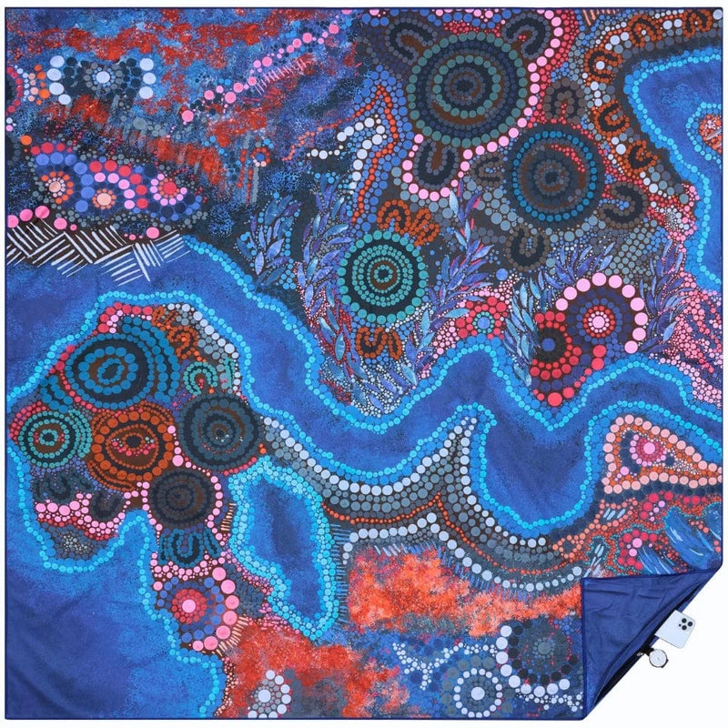 SomerSide Bunjil Over Wurundjeri Towel - XL XLBW160 Somerside Bunjil Over Wurundjeri Towel - XL Splash Swimwear Beach Towels 2000575002902