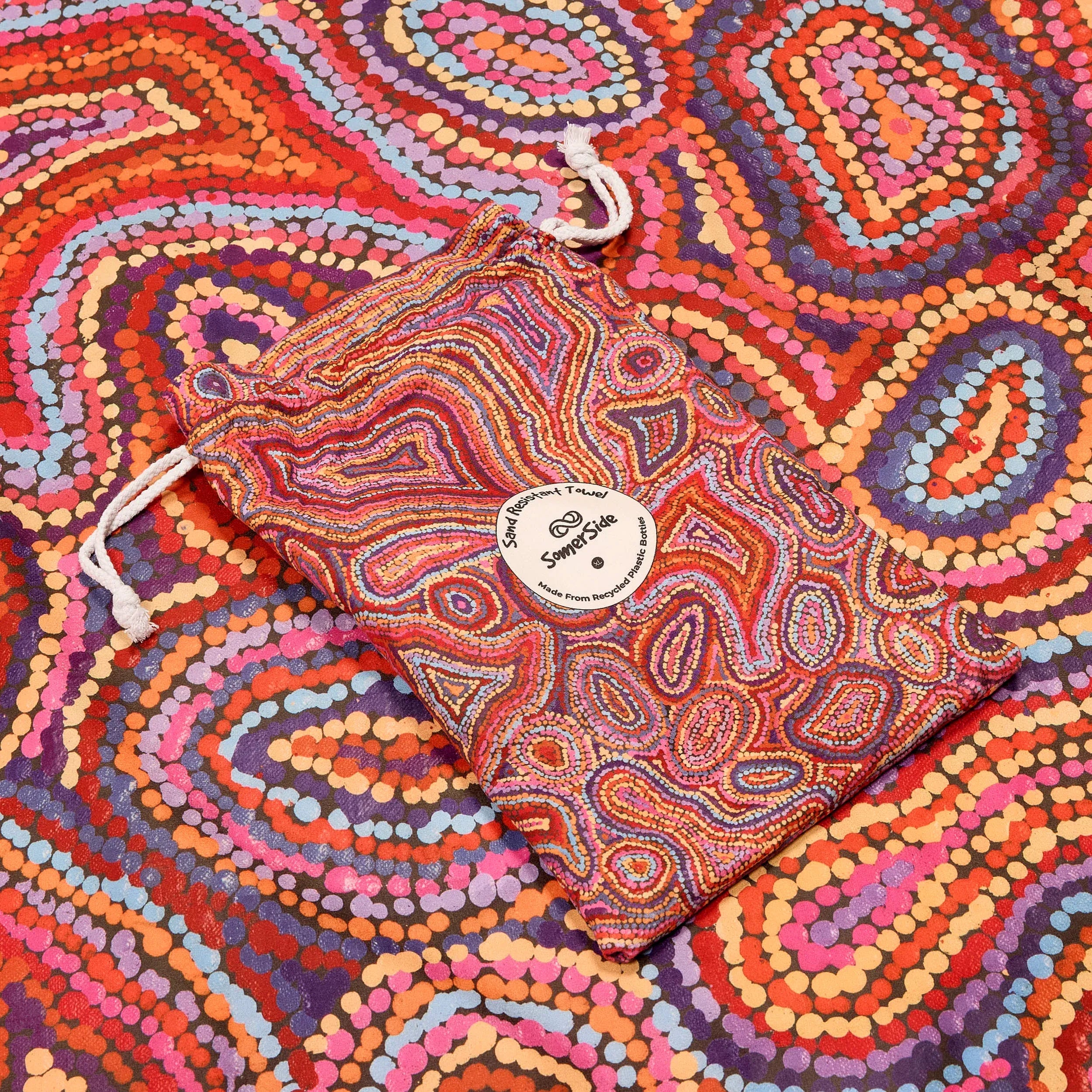 SomerSide Mina Mina Jukurrpa Towel - XL XLMJ160 Somerside Meadow Towel  Splash Swimwear Beach Towels 2000575003350