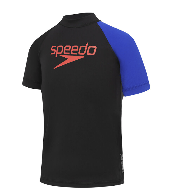 Speedo Boys Logo Rashtop Splash Swimwear kids