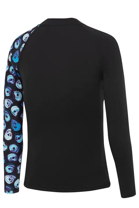 Speedo Boys Skull Digital Long Sleeve Suntop Splash Swimwear kids