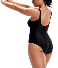 Speedo Brigitte Shaping One Piece - Black Speedo Muscleback One Piece - Hyperboom/Navy/Orchid Splash Swimwear One Pieces