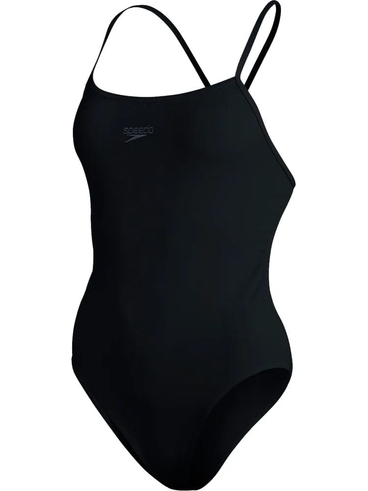 Speedo One Pieces 8/129080001 8 Endurance+ Thin Strap One Piece - Black