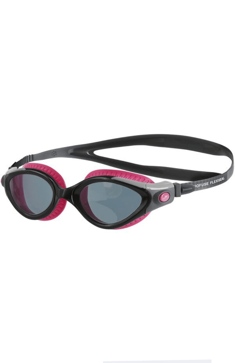 Speedo Futura Biofuse Flexiseal Goggles - Pink/Smoke 8-11314B980 Splash Swimwear Goggles 5053744337340