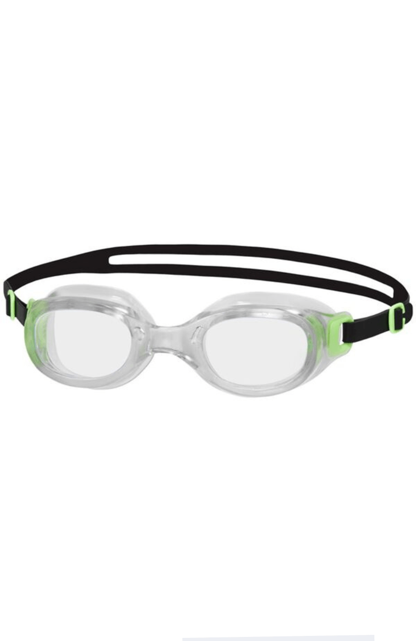 Speedo Futura Classic Goggles - Clear/Green 8-10898B568 Splash Swimwear Goggles 5053744258508