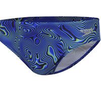 Speedo Mens Allover Digi 7cm Brief - Cobalt Splash Swimwear Mens Brief